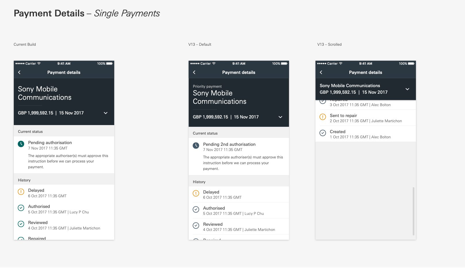 TP mobile flows